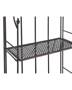 Scaffale ISERNIA Metallo 61 cm 29 cm Nero