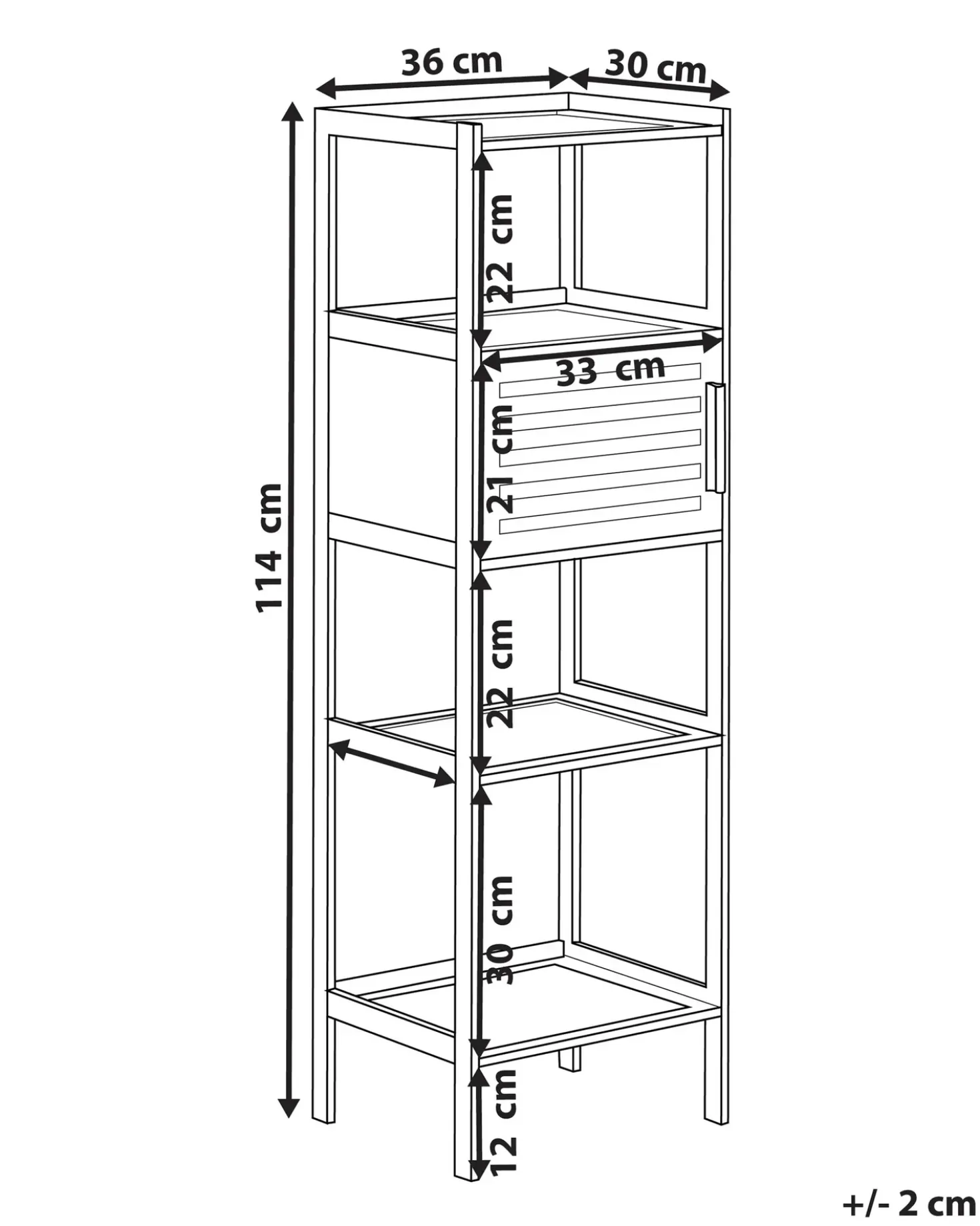 Scaffale LAFAYETTE Bambù Marrone chiaro