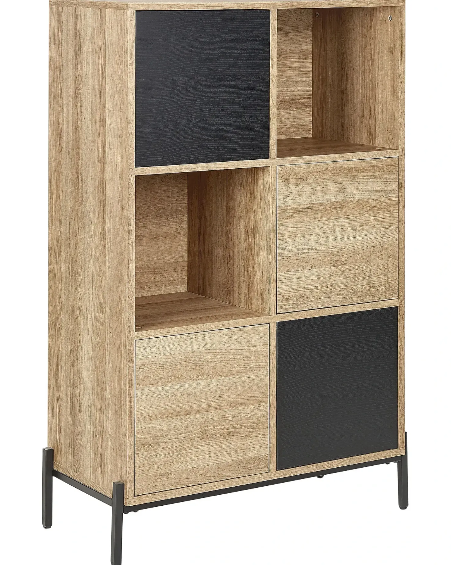 Scaffale MOINES 135 cm Marrone/Nero
