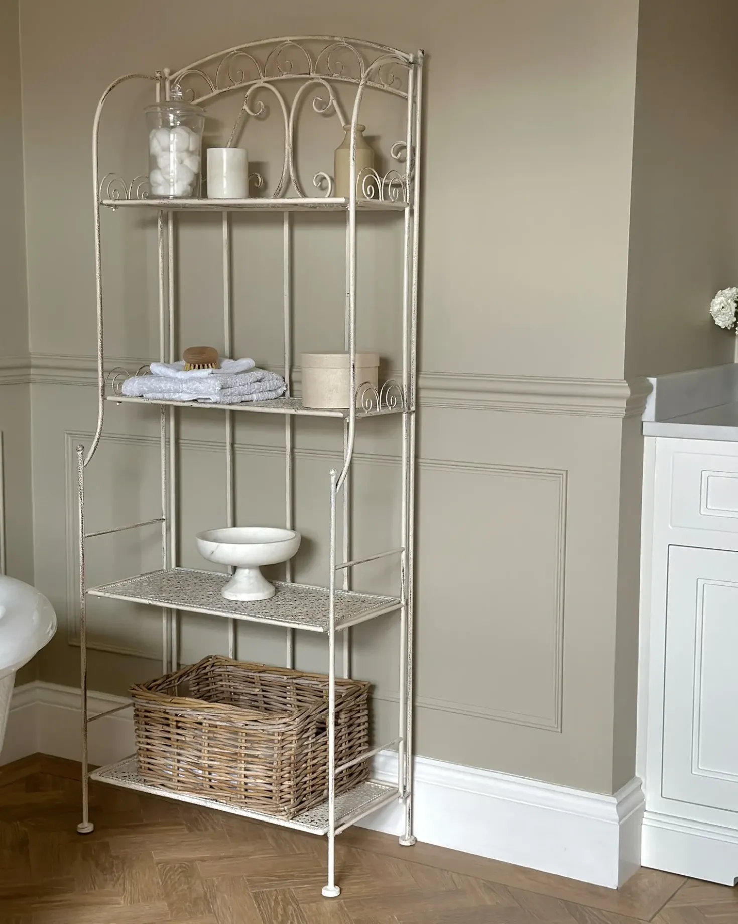 Scaffale PADUA Metallo 61 cm 32 cm Bianco