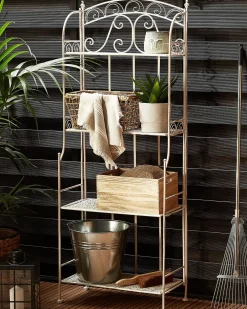 Scaffale PADUA Metallo 61 cm 32 cm Bianco