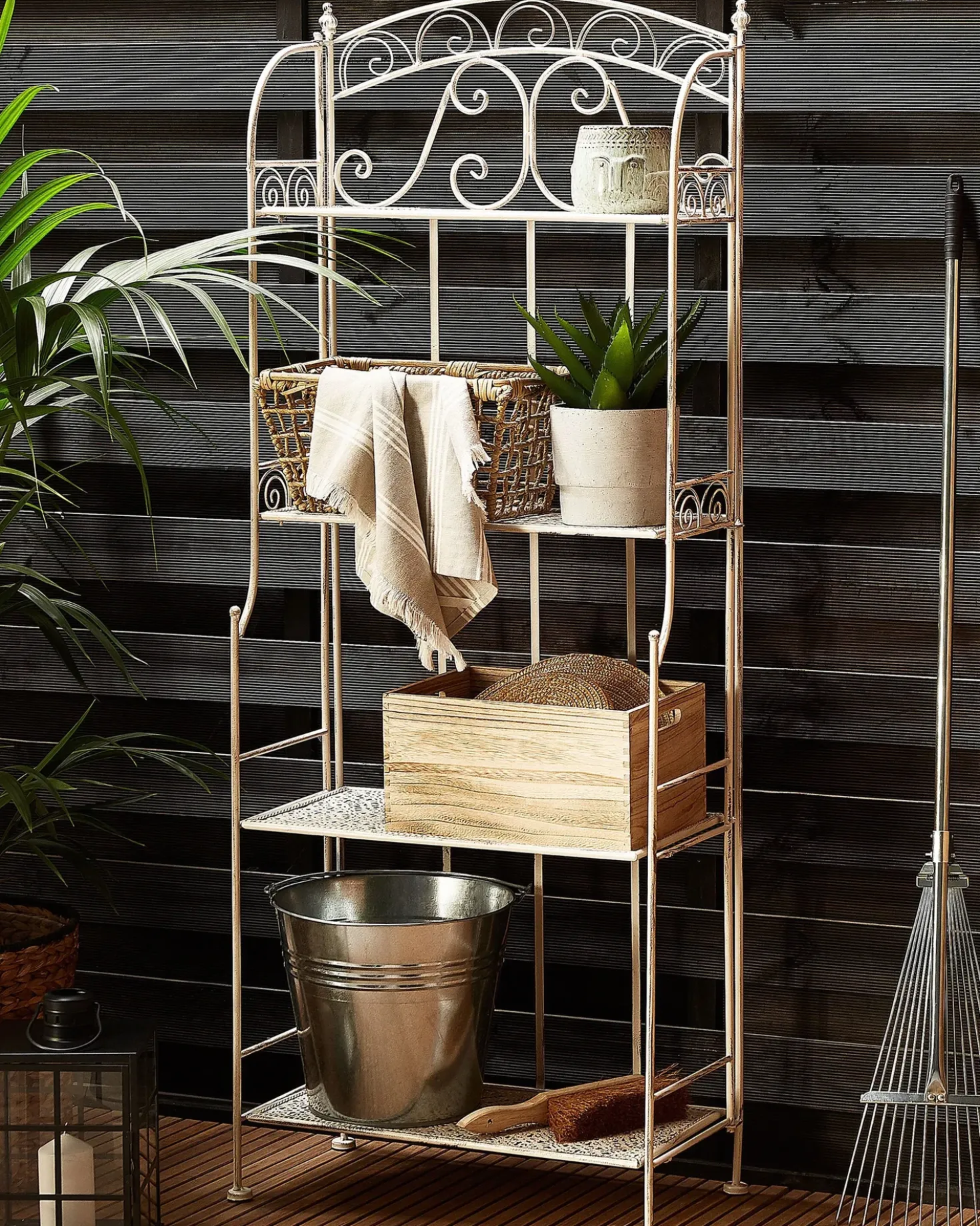Scaffale PADUA Metallo 61 cm 32 cm Bianco
