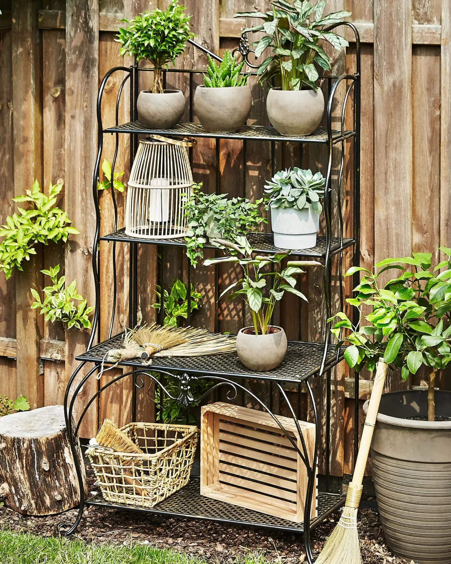Scaffale PAVONA Metallo 94 cm 50 cm Nero
