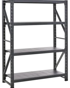 Scaffale per garage FIUGGI Metallo 150 cm 60 cm Nero