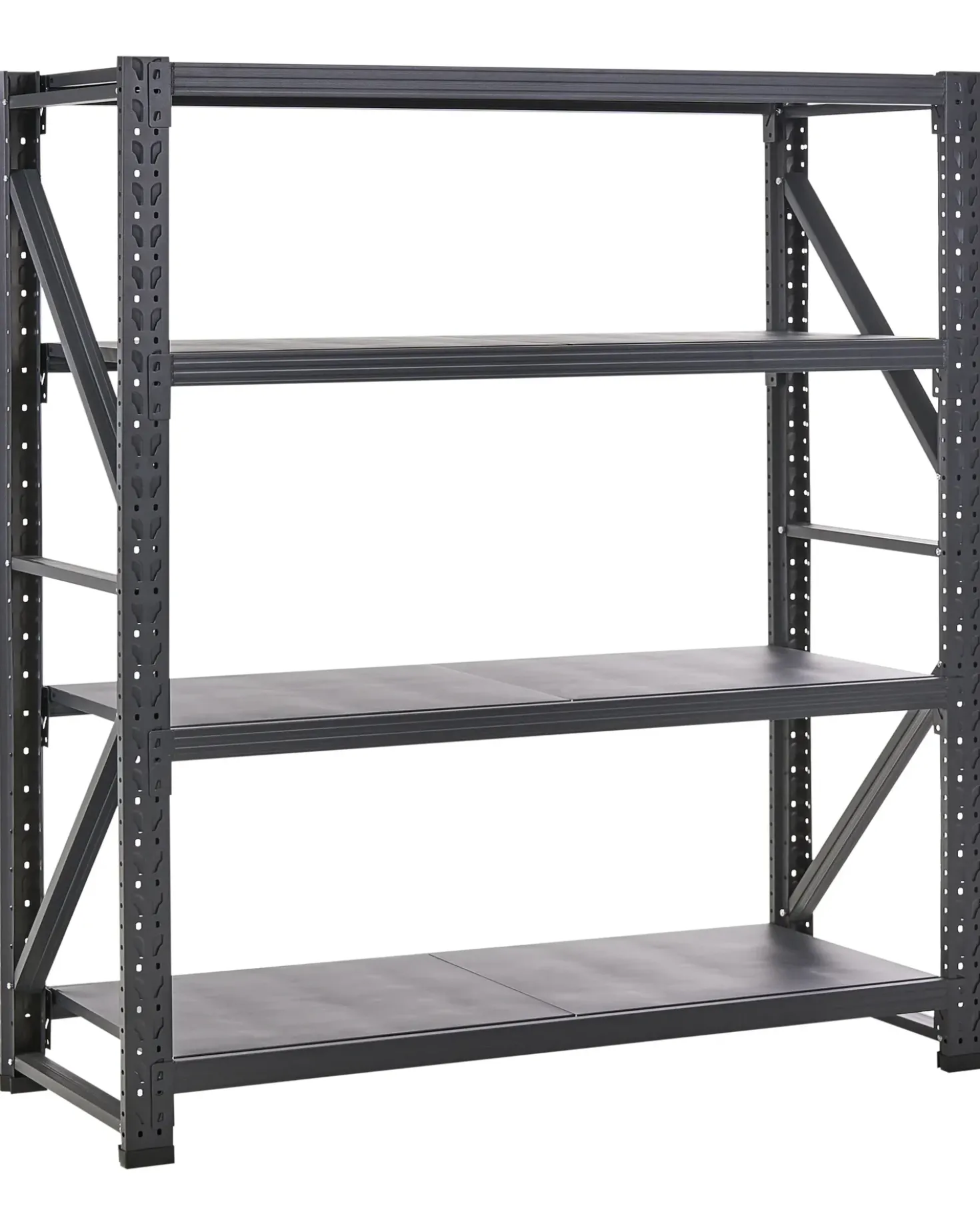 Scaffale per garage FIUGGI Metallo 200 cm 60 cm Nero