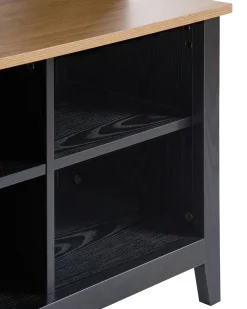 Scarpiera con appendiabiti DURACK Nero/Marrone chiaro