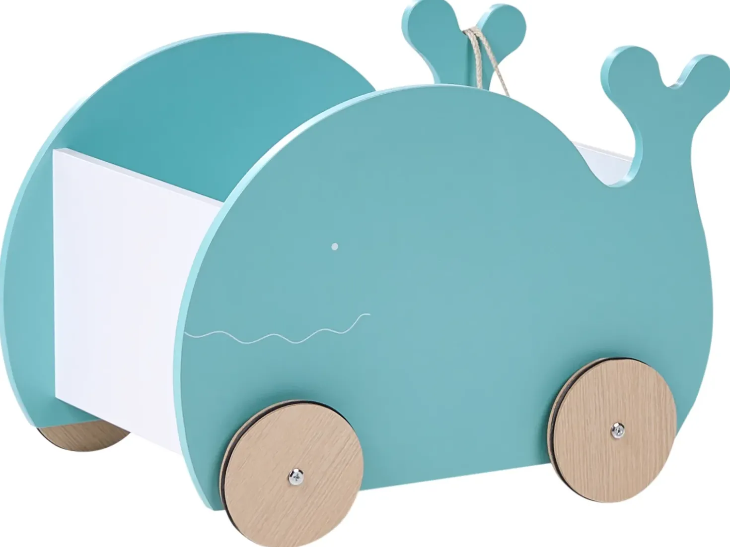 Scatola porta giochi con ruote WOOLI 30 cm Blu