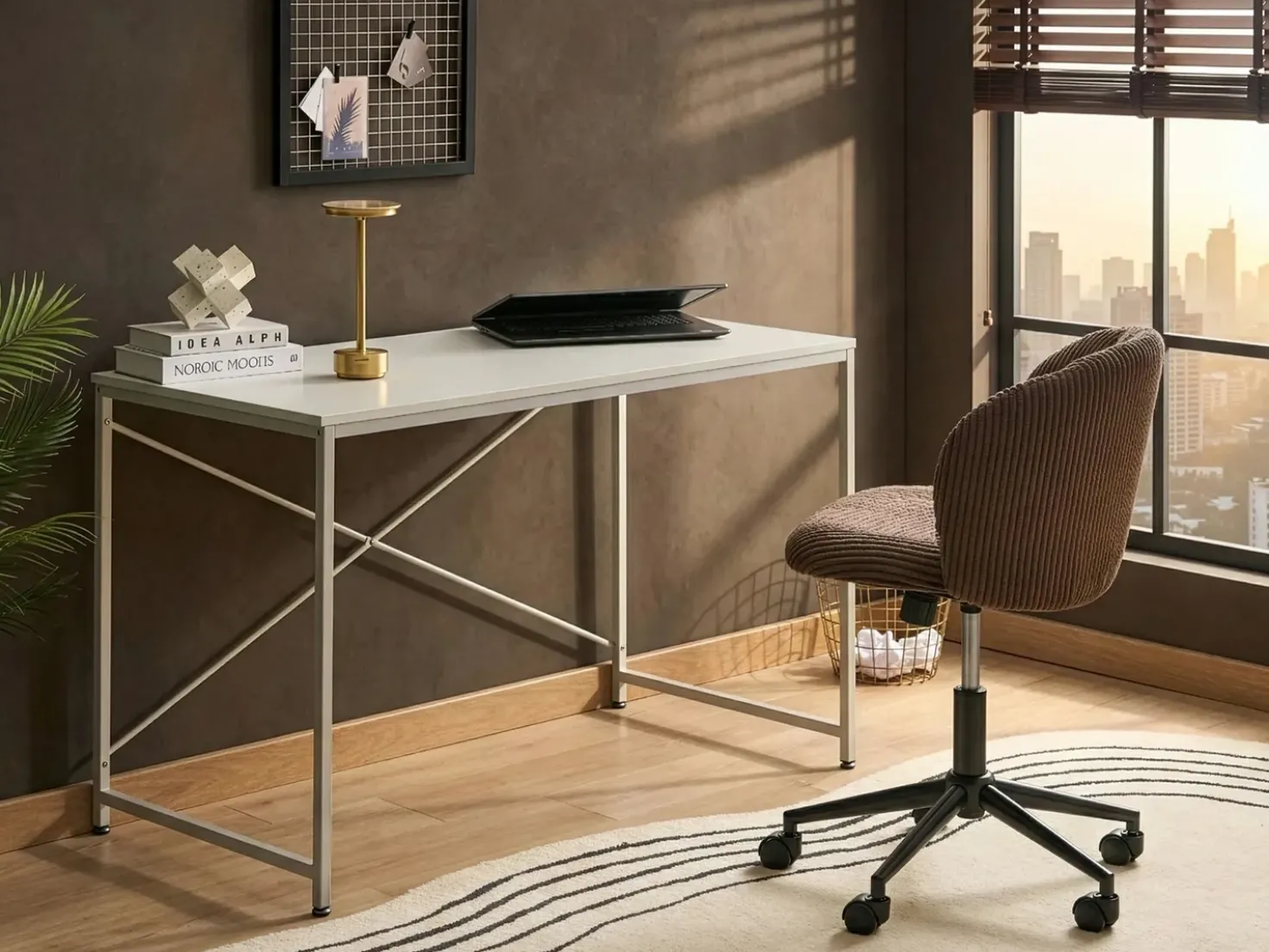Scrivania ANDASTE Bianco 120 cm 60 cm
