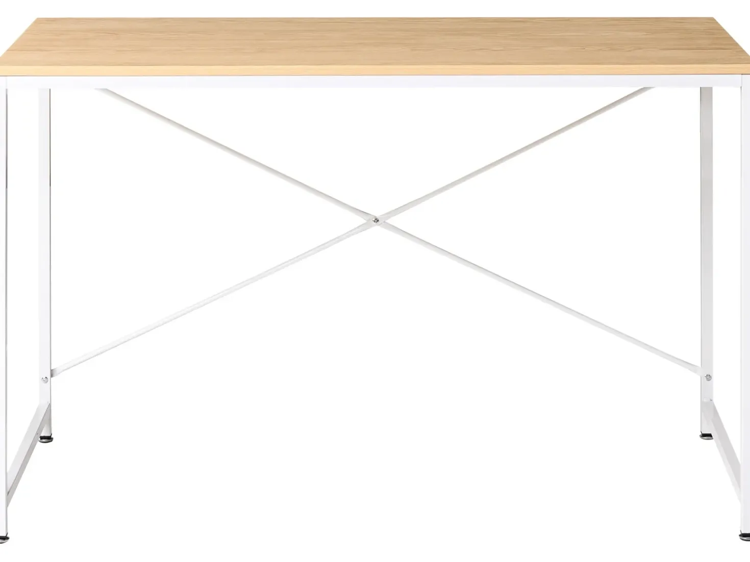 Scrivania ANDASTE Marrone chiaro/Bianco 120 cm 60 cm