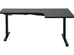 Scrivania angolare regolabile elettricamente DESTINES Nero 160 cm 109 cm Lato destro