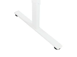 Scrivania angolare regolabile elettricamente DESTINES Nero/Bianco 160 cm 109 cm Lato destro