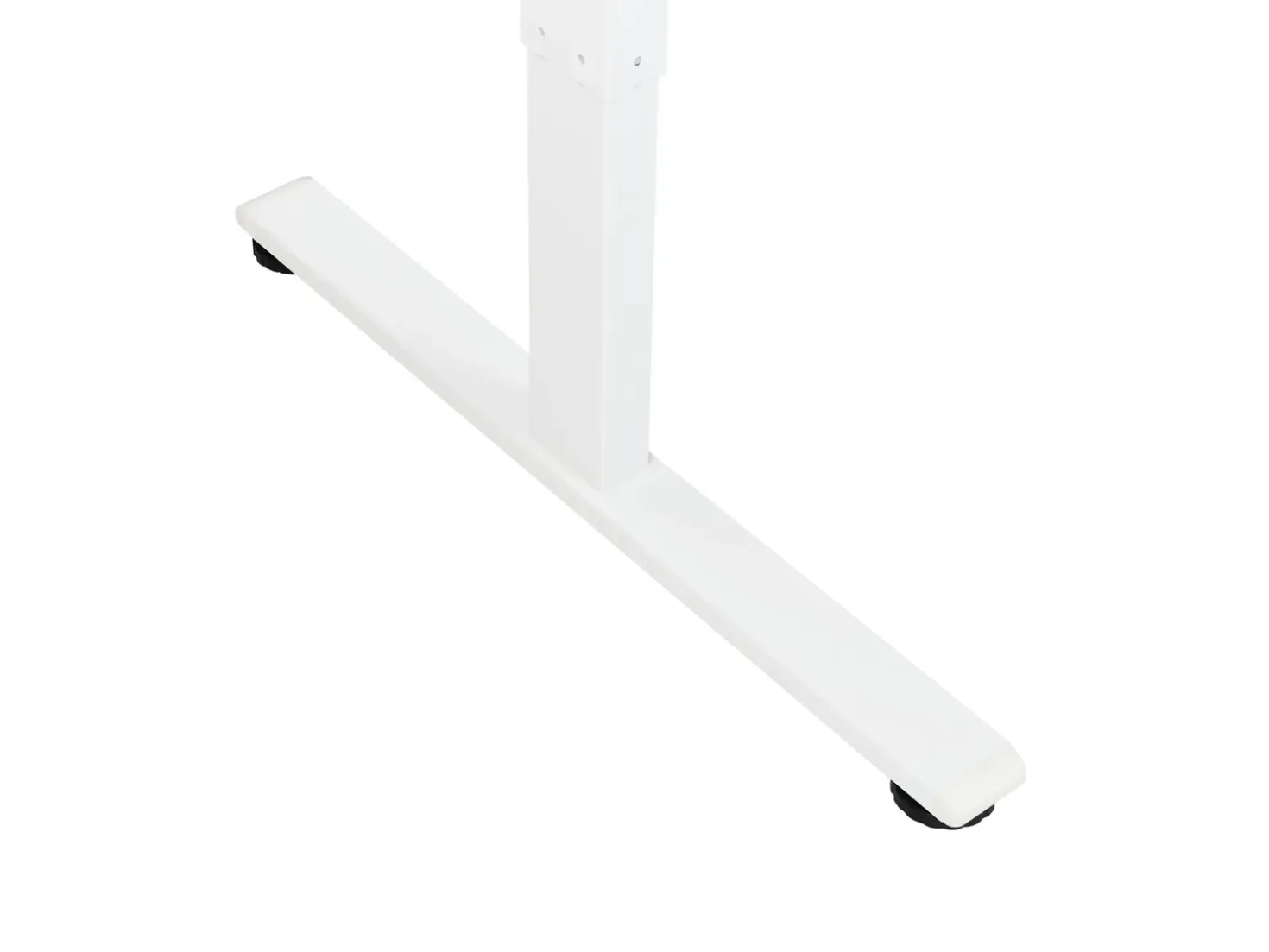 Scrivania angolare regolabile elettricamente DESTINES Nero/Bianco 160 cm 109 cm Lato destro
