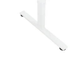 Scrivania angolare regolabile elettricamente DESTINES Bianco 160 cm 109 cm Lato destro