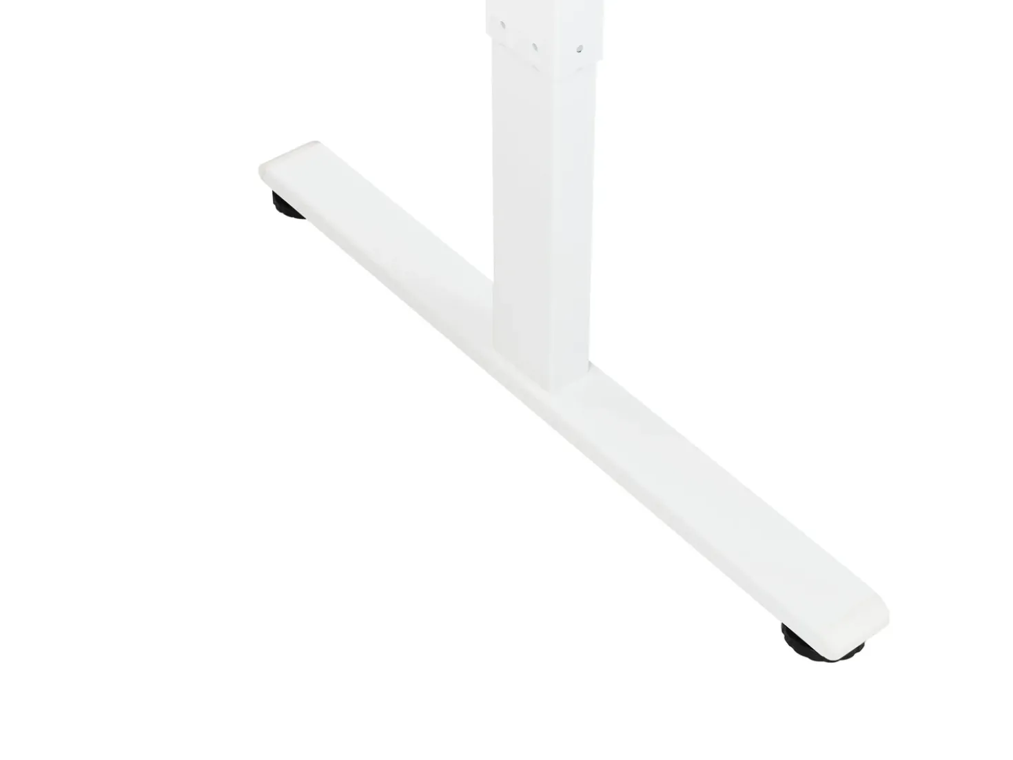 Scrivania angolare regolabile elettricamente DESTINES Nero/Bianco 160 cm 109 cm Lato Sinistro