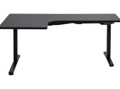 Scrivania angolare regolabile elettricamente DESTINES Nero 160 cm 109 cm Lato Sinistro