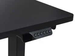 Scrivania angolare regolabile elettricamente DESTINES Nero 160 cm 109 cm Lato Sinistro