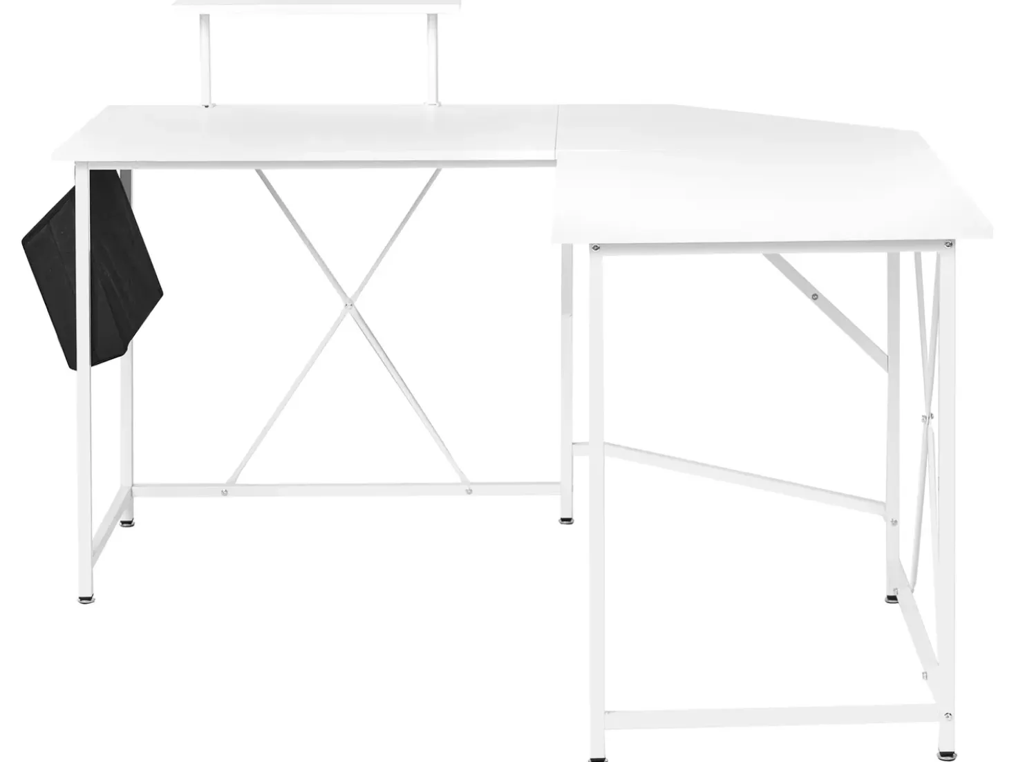 Scrivania angolare TACONY Bianco 180 cm 140 cm con contenitore