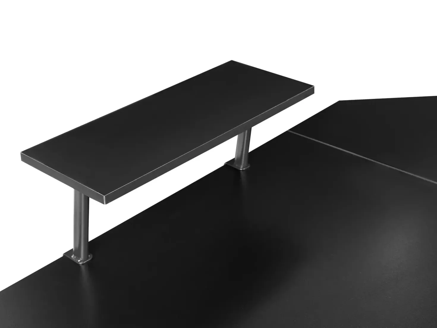 Scrivania angolare TACONY Nero 180 cm 140 cm con contenitore