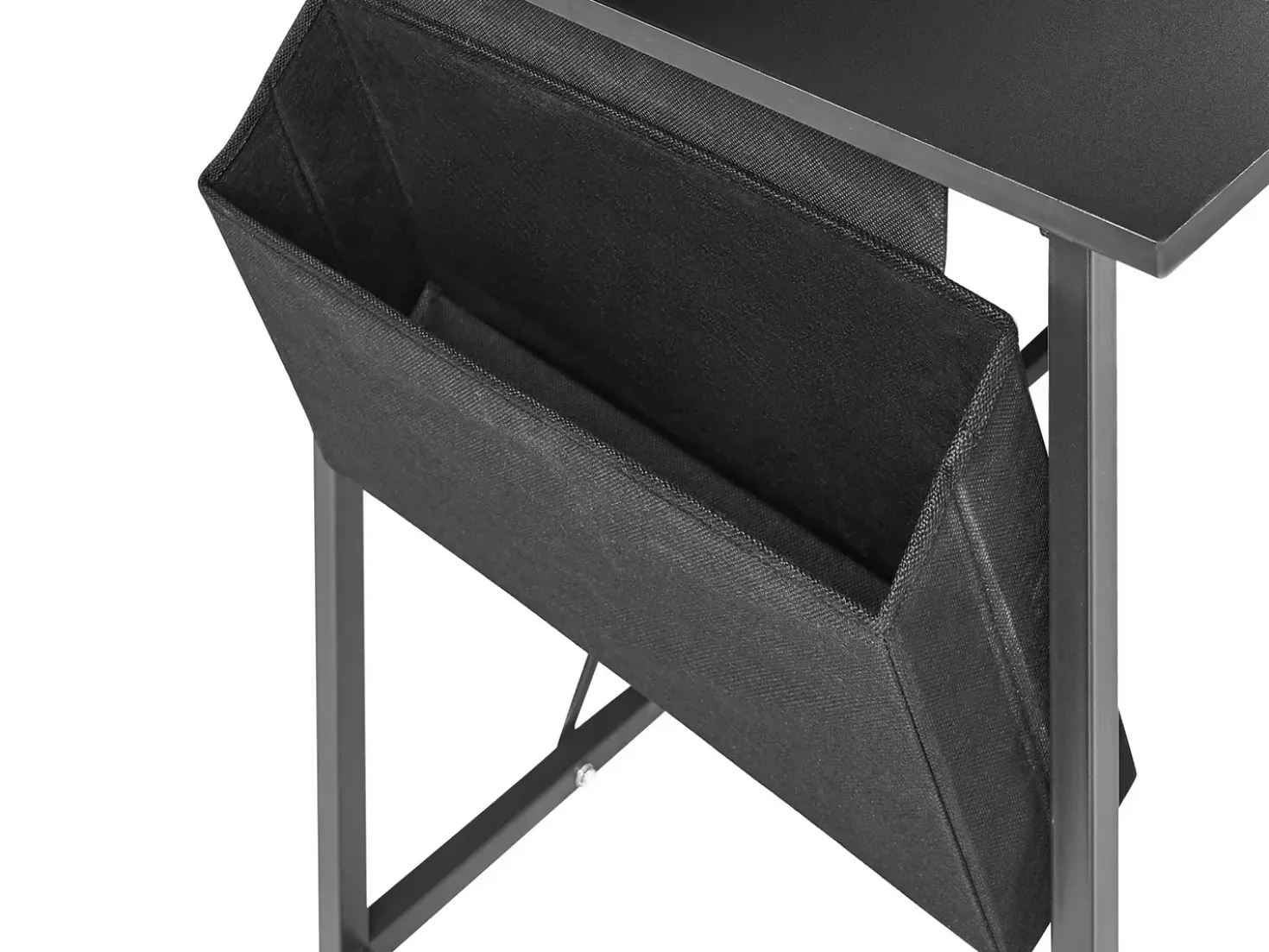 Scrivania angolare TACONY Nero 180 cm 140 cm con contenitore