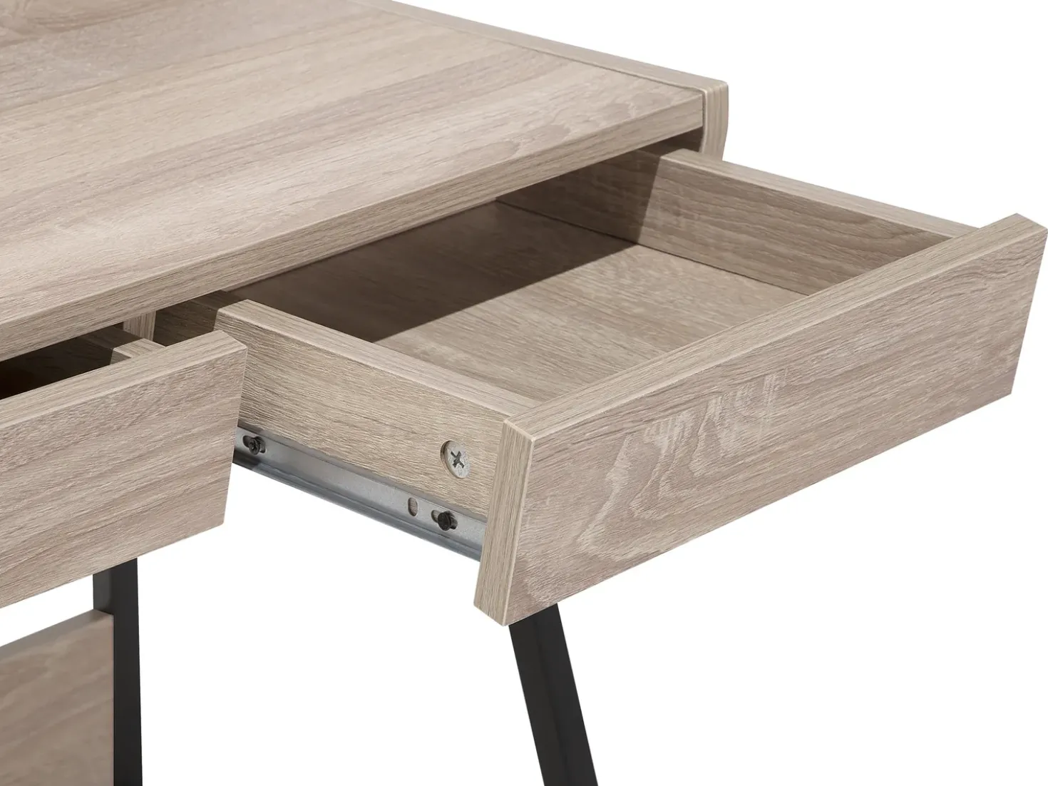 Scrivania BROXTON Marrone chiaro 77 cm 46 cm con Cassetti