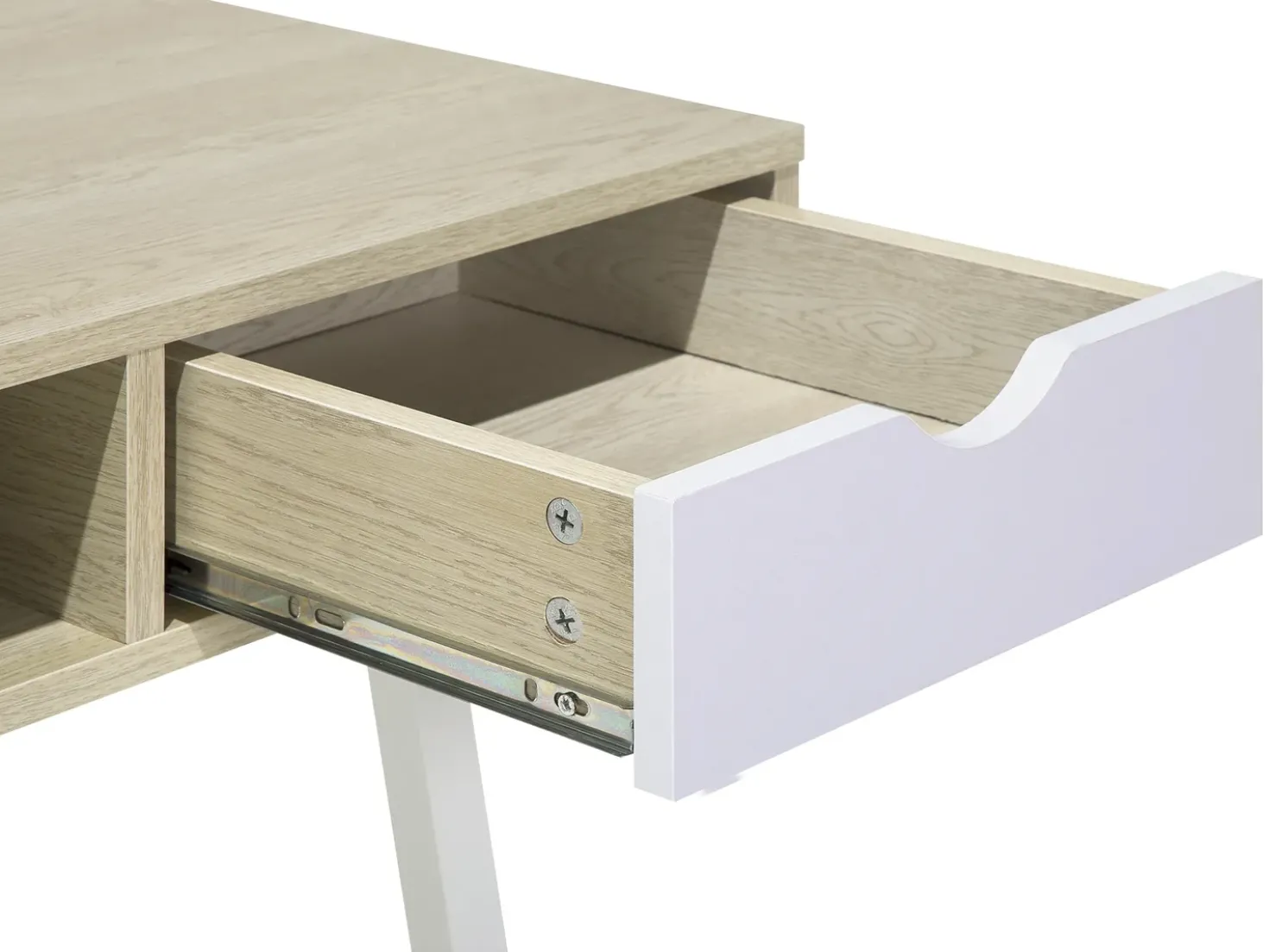 Scrivania CLARITA Marrone chiaro 120 cm 48 cm con Cassetti