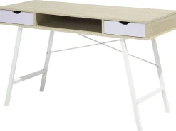 Scrivania CLARITA Marrone chiaro 120 cm 48 cm con Cassetti