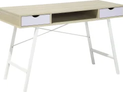 Scrivania CLARITA Marrone chiaro 120 cm 48 cm con Cassetti