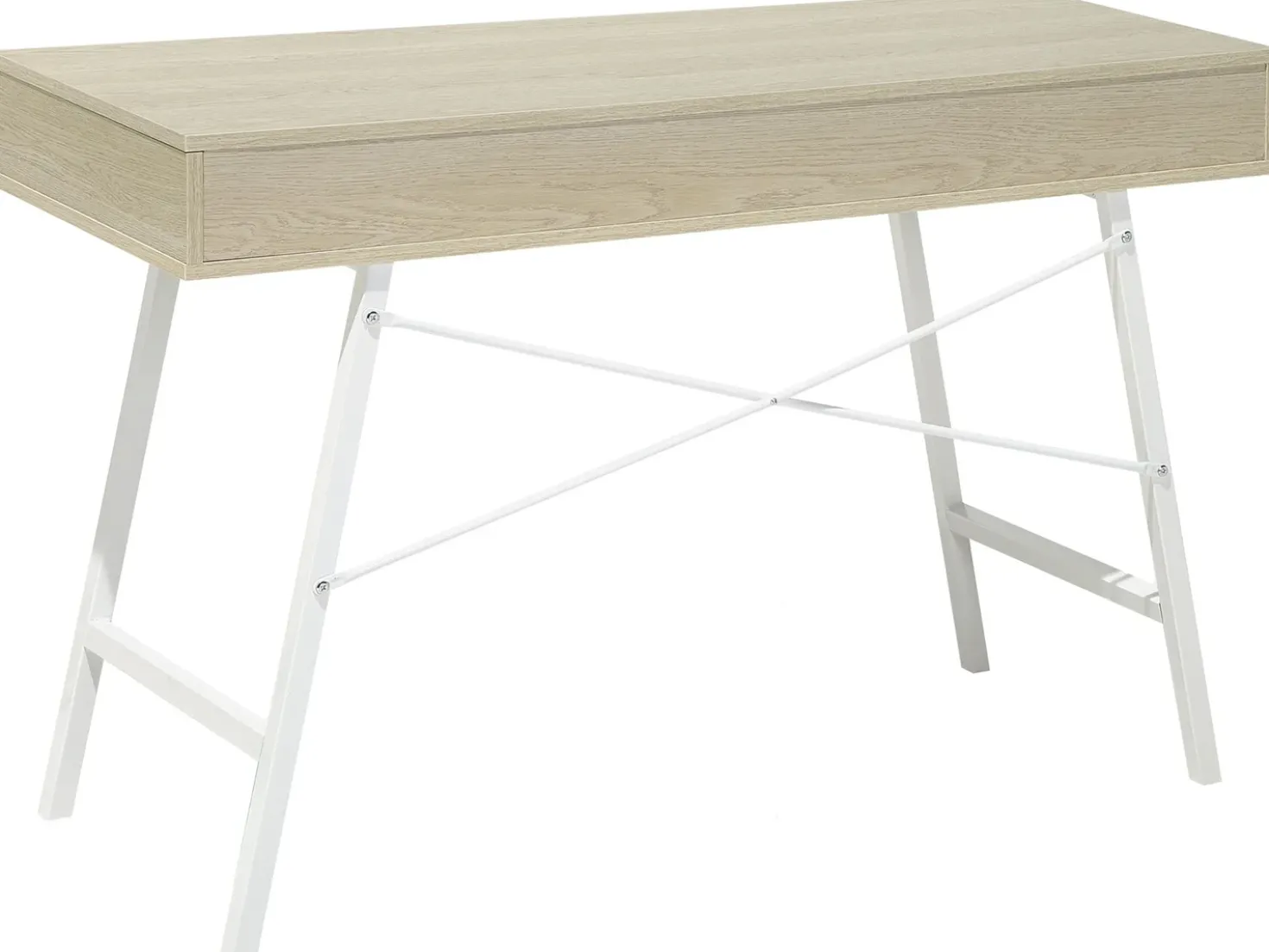 Scrivania CLARITA Marrone chiaro 120 cm 48 cm con Cassetti