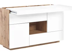 Scrivania Credenza a 2 ante GORAN Bianco