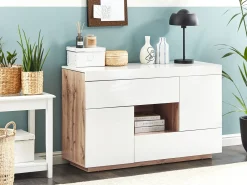 Scrivania Credenza a 2 ante GORAN Bianco
