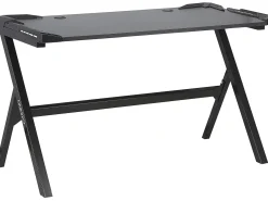 Scrivania da gaming DANVERS Nero 120 cm 60 cm LED RGB