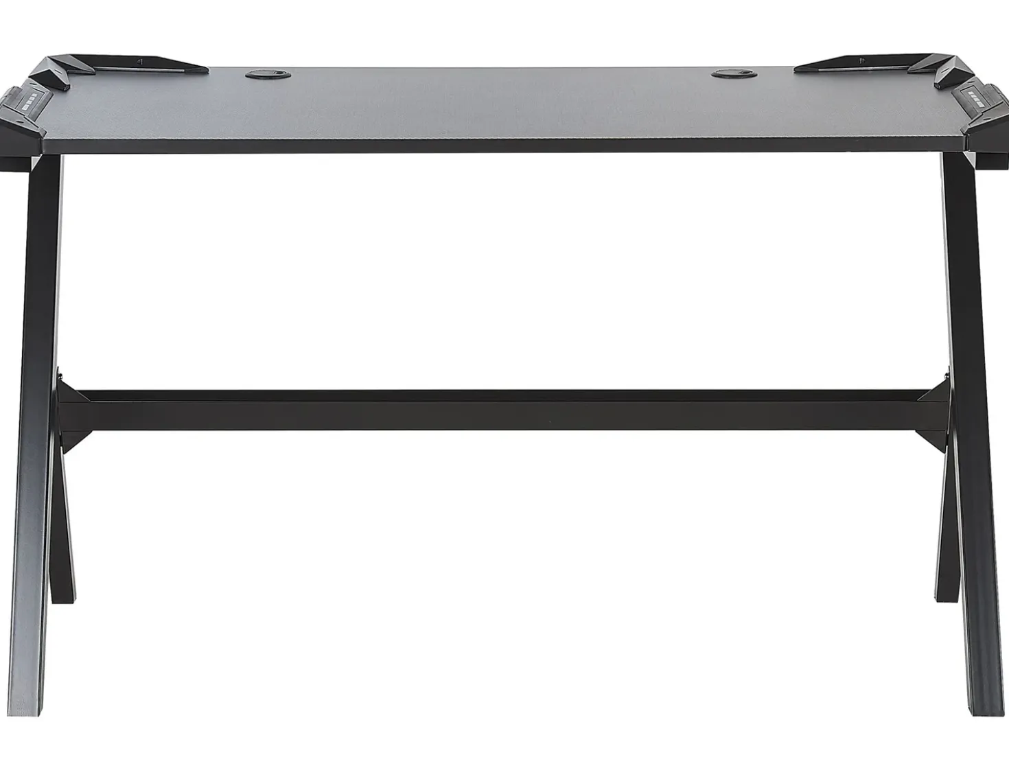 Scrivania da gaming DANVERS Nero 120 cm 60 cm LED RGB