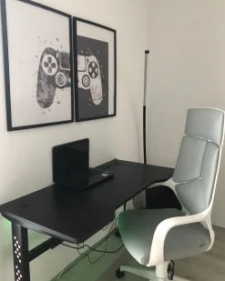 Scrivania da gaming DEXTER Nero 120 cm 60 cm LED RGB