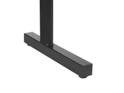 Scrivania da gaming regolabile manualmente DURBIN Nero 120 cm 60 cm LED RGB