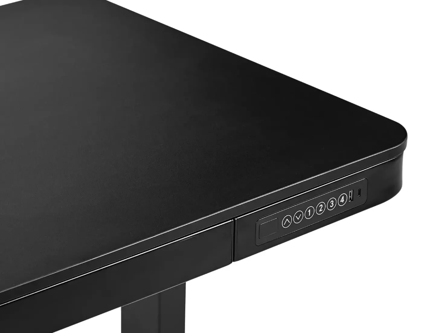 Scrivania elettrica regolabile in altezza KENLY Nero 120 cm 60 cm con porta USB
