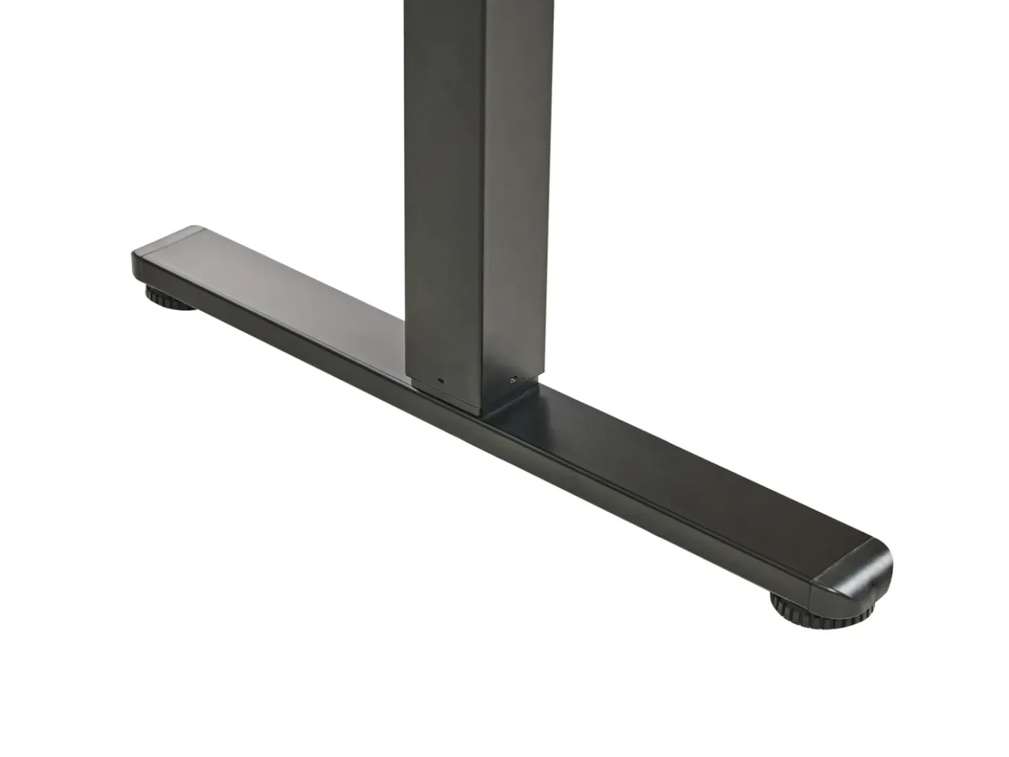 Scrivania elettrica regolabile in altezza PENLY Nero/Marrone chiaro 120 cm 60 cm con porta USB
