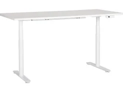 Scrivania elettrica regolabile in altezza DESTINAS Bianco 180 cm 80 cm