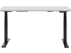 Scrivania elettrica regolabile in altezza DESTIN II Grigio/Nero 130 cm 72 cm