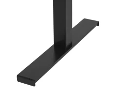 Scrivania elettrica regolabile in altezza DESTIN II Grigio/Nero 130 cm 72 cm