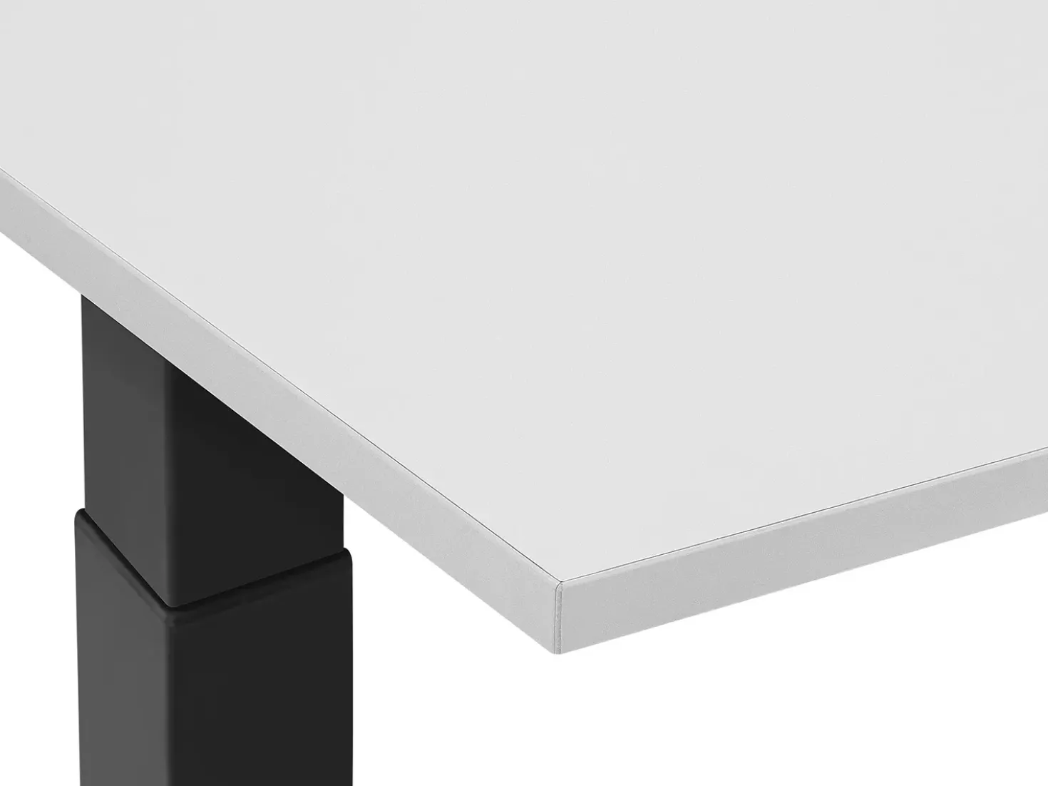 Scrivania elettrica regolabile in altezza DESTIN II Grigio/Nero 130 cm 72 cm