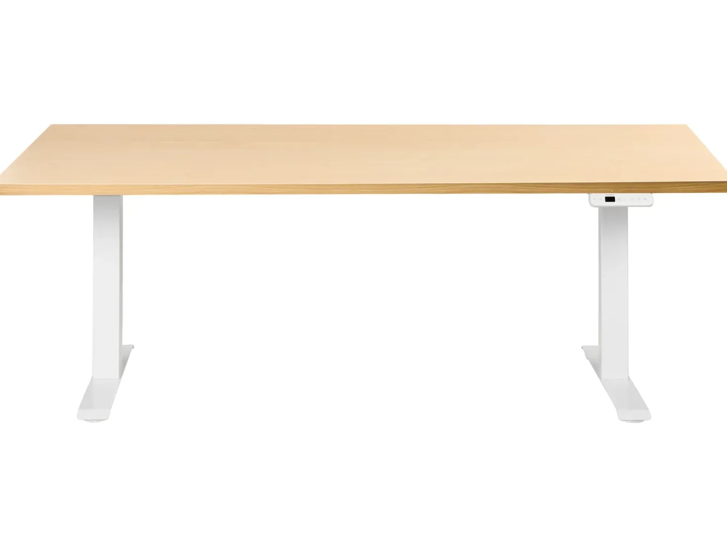 Scrivania elettrica regolabile in altezza DESTINES Marrone chiaro/Bianco 180 cm 72 cm