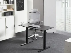 Scrivania elettrica regolabile in altezza TAVARES Nero 120 cm 60 cm