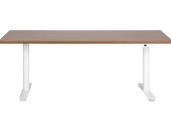 Scrivania elettrica regolabile in altezza DESTINAS Marrone/Bianco 180 cm 80 cm