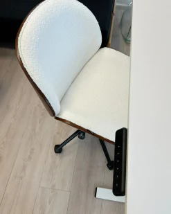 Scrivania elettrica regolabile in altezza TAVARES Bianco 120 cm 60 cm