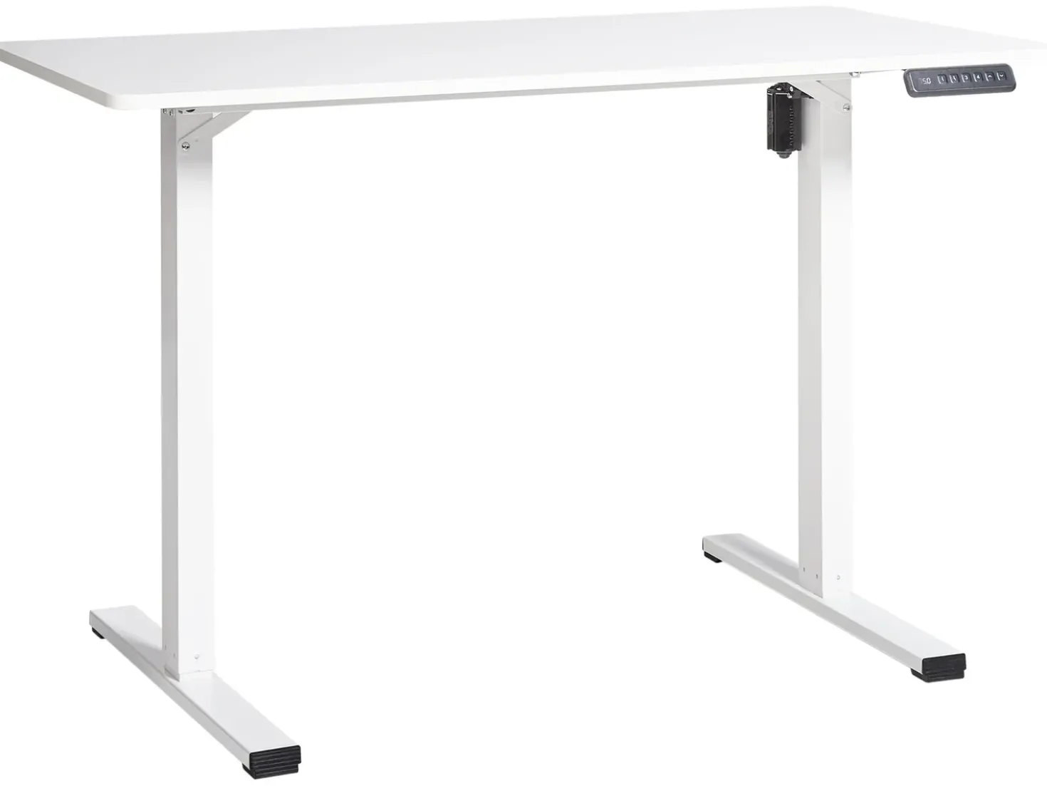 Scrivania elettrica regolabile in altezza TAVARES Bianco 120 cm 60 cm