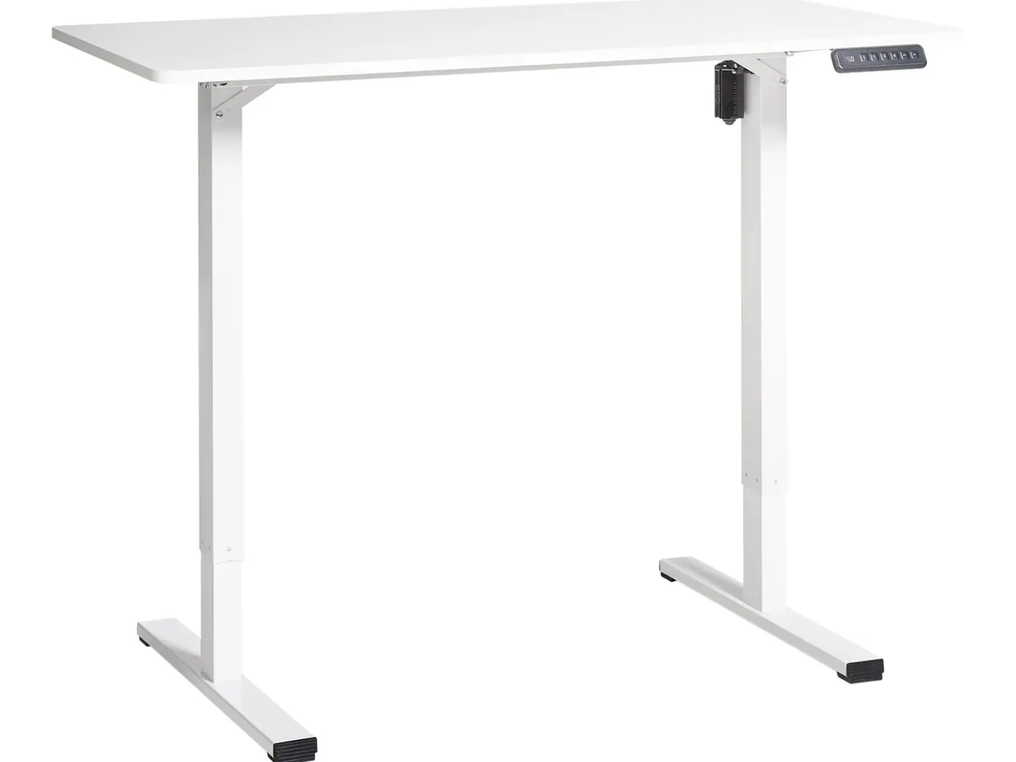 Scrivania elettrica regolabile in altezza TAVARES Bianco 120 cm 60 cm
