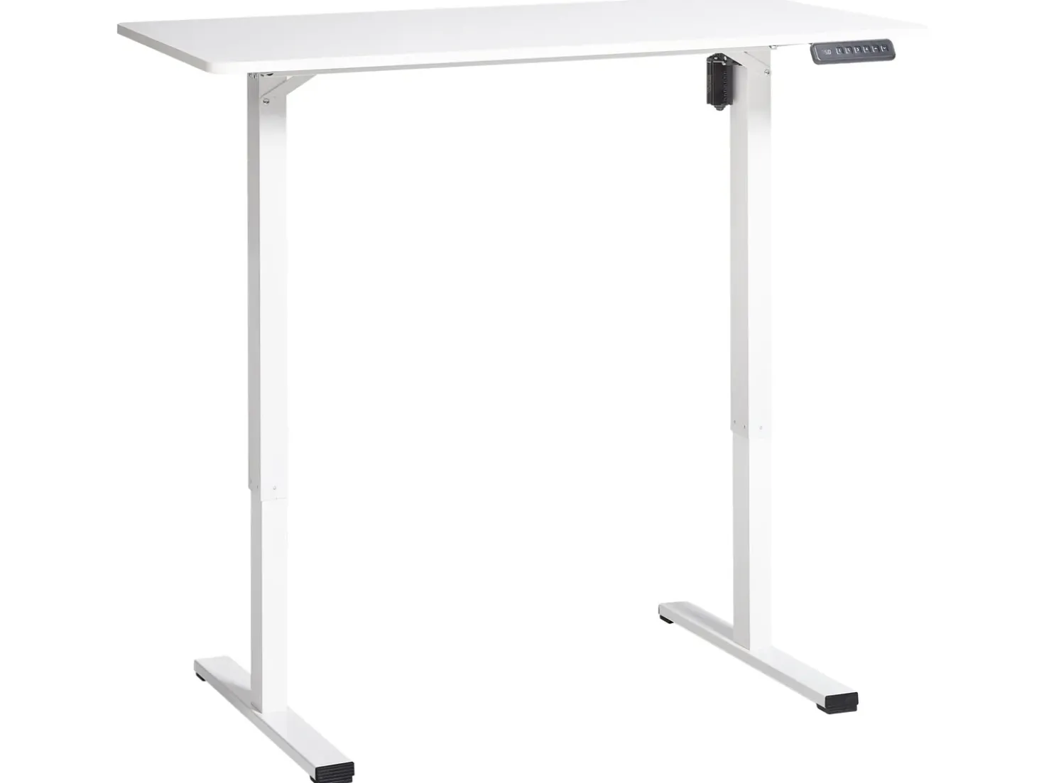 Scrivania elettrica regolabile in altezza TAVARES Bianco 120 cm 60 cm
