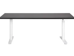 Scrivania elettrica regolabile in altezza DESTINAS Nero/Bianco 180 cm 80 cm
