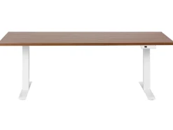 Scrivania elettrica regolabile in altezza DESTINES Marrone/Bianco 180 cm 80 cm