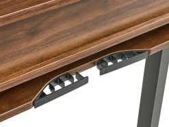 Scrivania elettrica regolabile in altezza LUCAMA Marrone/Nero 120 cm 60 cm con porta USB